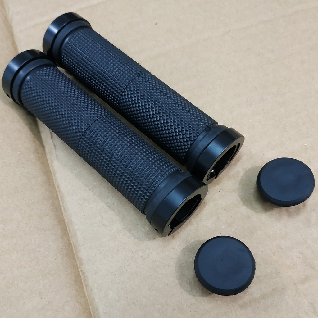 handle grip hand grip sarung stang mtb double  lock hitam