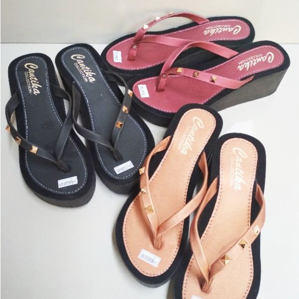 New Wedges Piramid Sendal Sandal wanita