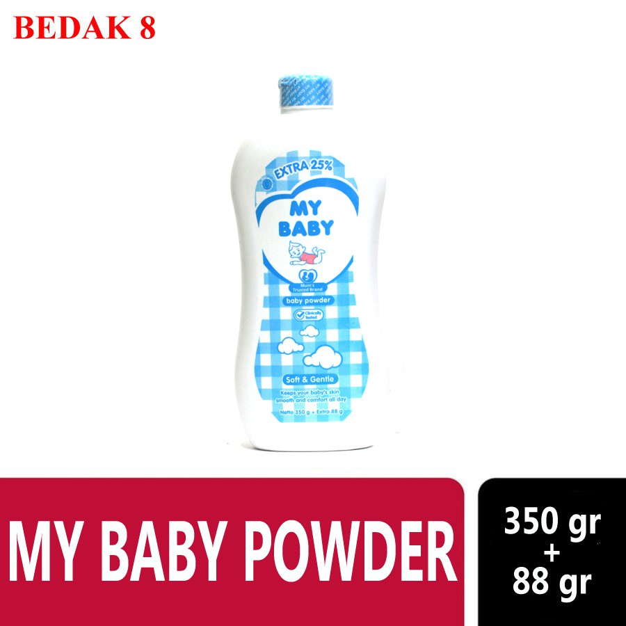 Bedak My Baby Powder 350 gr + 88gr/ Bedak Bayi My Baby/ My Baby Talk