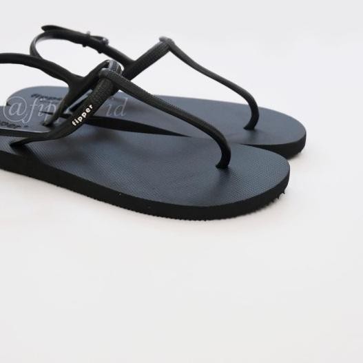 ✶ Fipper Strappy For Woman,Sandal Fipper Original,Sandal Wanita Fipper - Hitam, Size 5 ♧