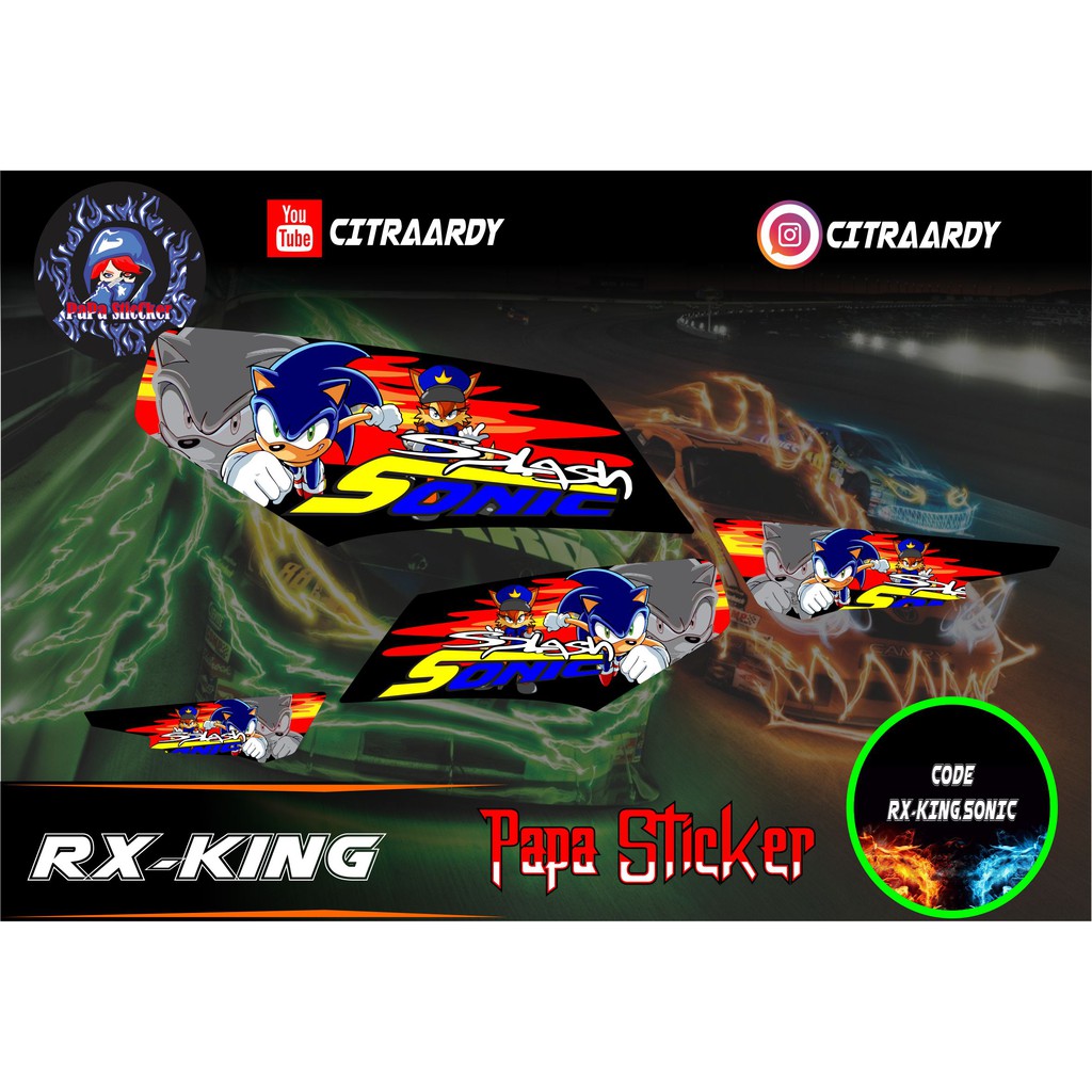 Striping RX KING - Sticker Striping Variasi list Yamaha RX KING SONIC