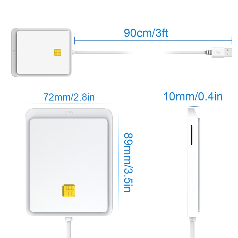 Btsg Untuk Smart USB2.0 IC Untuk Smart Card Reader SD TF SIM Card Multi-Fungsi Untuk Windows XP Nista17 /8 /10