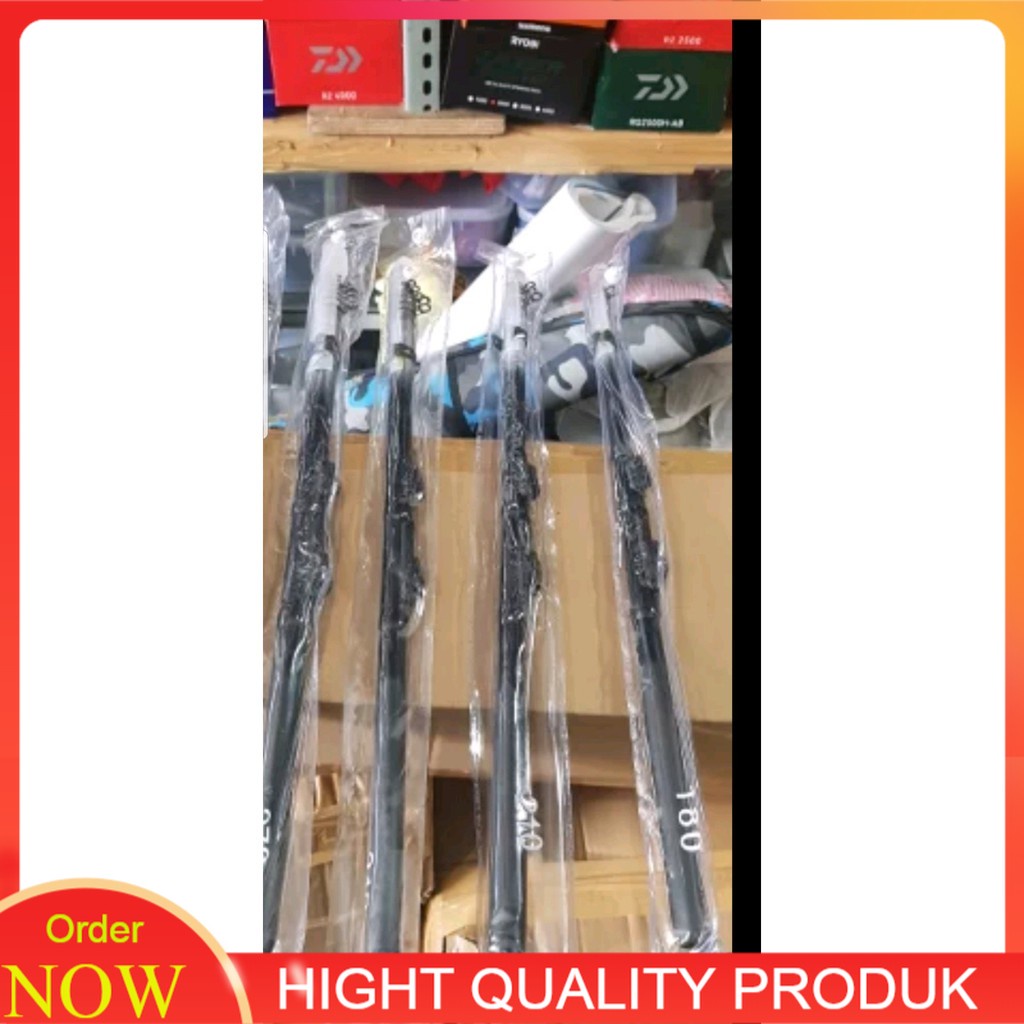 [PROMO SPECIAL] Alat Pancing Joran Pancing Antena Udang Xenon Black Stik 165cm Pancingan Rod Stick T