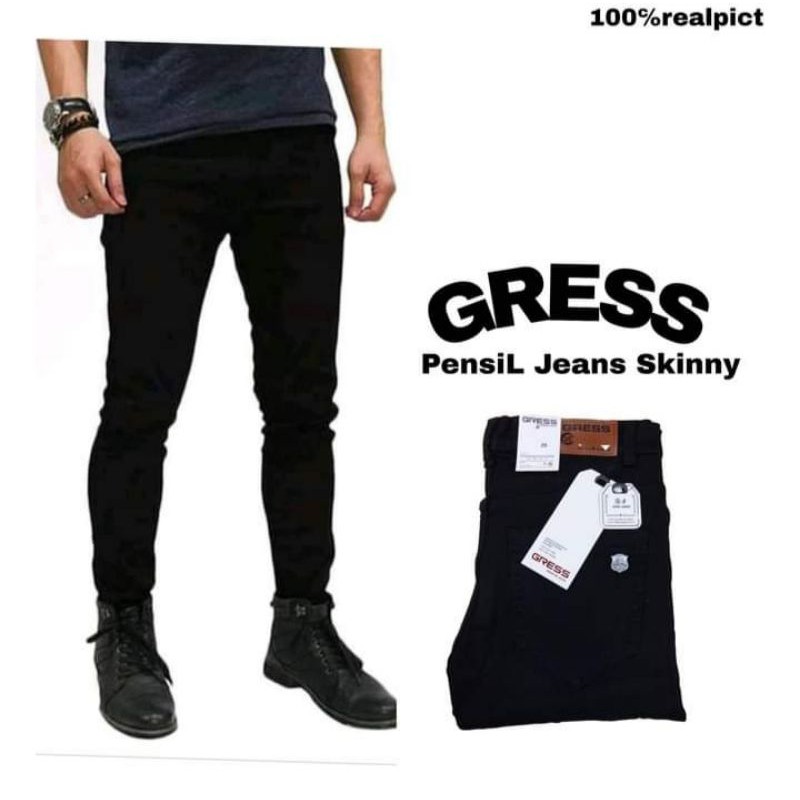 Celana Soft Jeans Pria Dewasa Bahan Premium Ukuran Standar Jumbo Import Quality 27 - 38