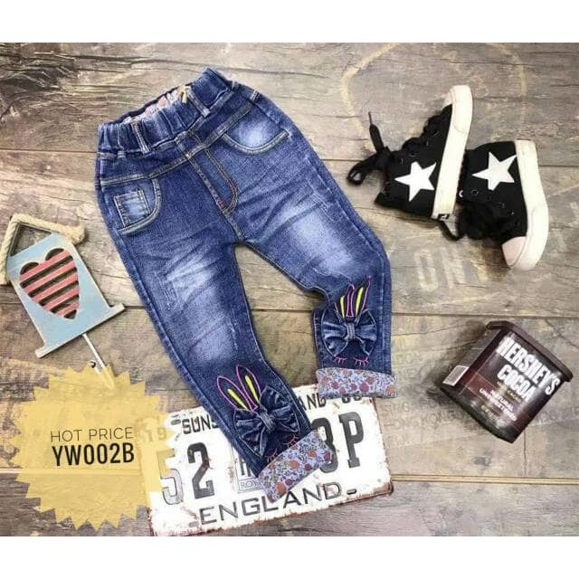 HONEY BJ257 celana jeans anak balita perempuan kids cewek import pants
