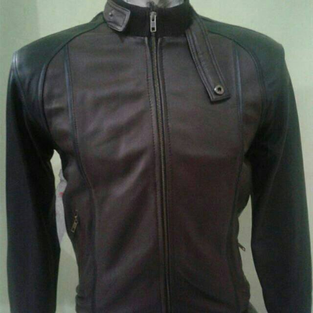 JAKET KULIT DOMBA 0,6ML RIB KARET bukan kulit garansi uang kembali