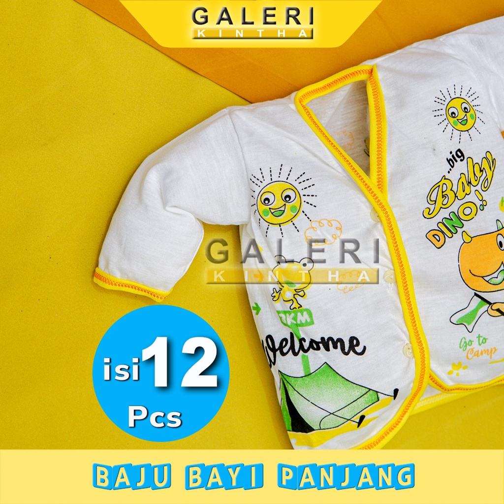 Baju Bayi Lengan Panjang Laki Laki Newborn Lusinan