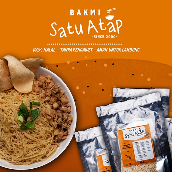 

Bakmi Satu Atap - Bakmi Ayam / Bakmi Bag Halal Enak Mie Ayam Bakmie Ayam Mi ayam Frozen