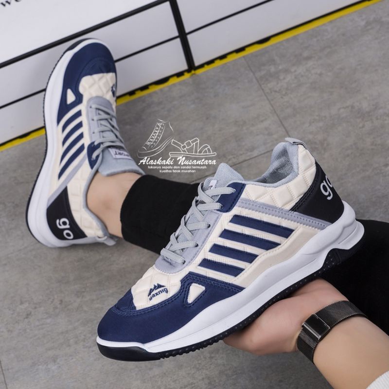 ALASKAKI Sepatu Sneakers Pria Sporty Casual Model Terbaru Bahan Berkualitas Dan Terbagus Gaxing Pro 