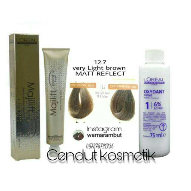  Loreal  Majilift 12 7 pewarna  rambut  hair color 