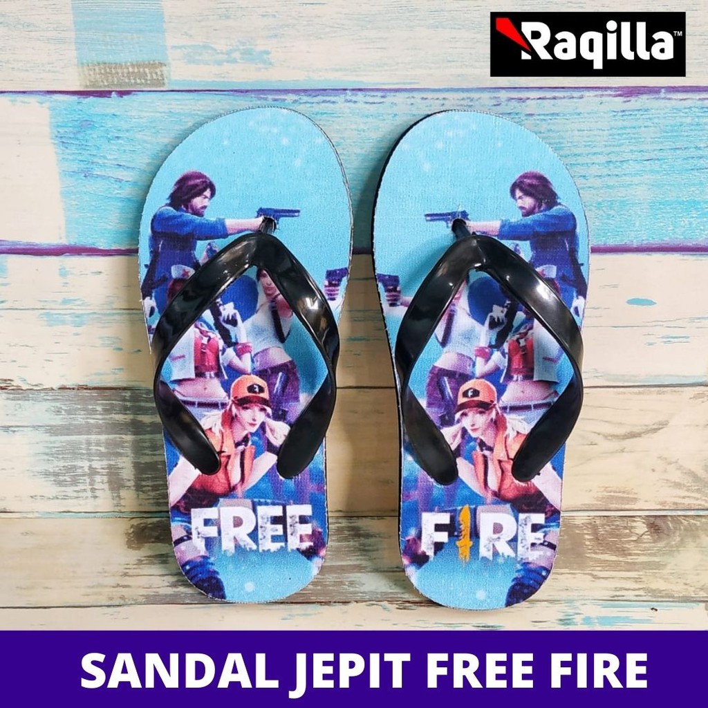 Sandal jepit anak free fire / sendal anak free fire / selipar free fire /sandal anak jepit free fire