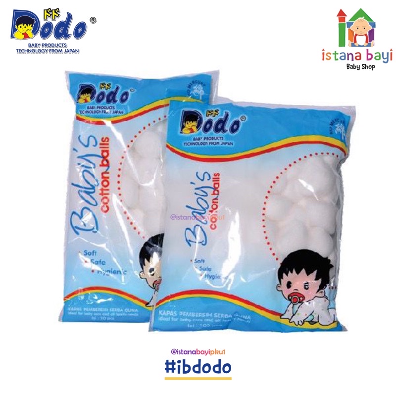 Dodo Cotton Ball / Kapas Bulat DCB100/Kapas bayi