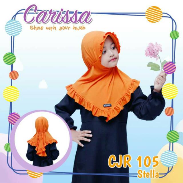 jilbab hijab Carissa CJR 105 kerudung krudung bergo instan anak rabbani zoya elzatta ootd terbaru