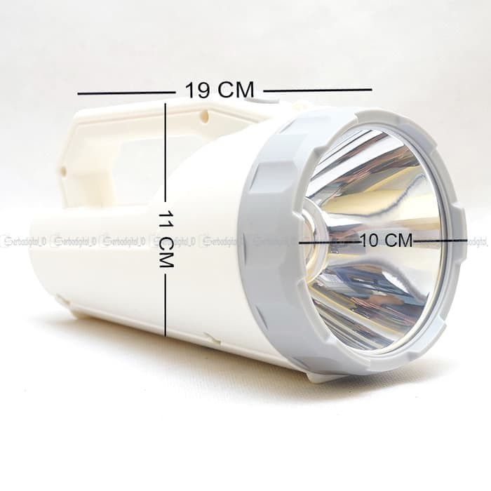 Surya Senter Led Lampu Emergency SHT 326 White Senter Led Super Terang LED 3W Rechargeable 5 Hour
