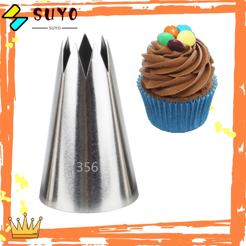 Suyo Spuit Piping Bahan Stainless Steel Bentuk Bunga Untuk Hiasan Kue