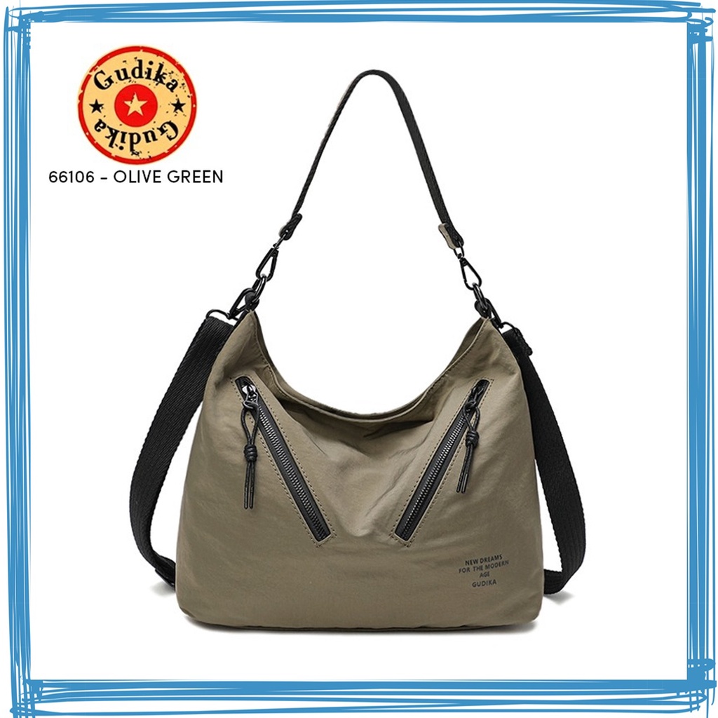 Tas GUDIKA 66106 Terbaru - Tas Unisex Pria Wanita Tahan Air - HandBag - Tas Bahu Selempang - Tas Tangan - Bahan Nylon Waterproof