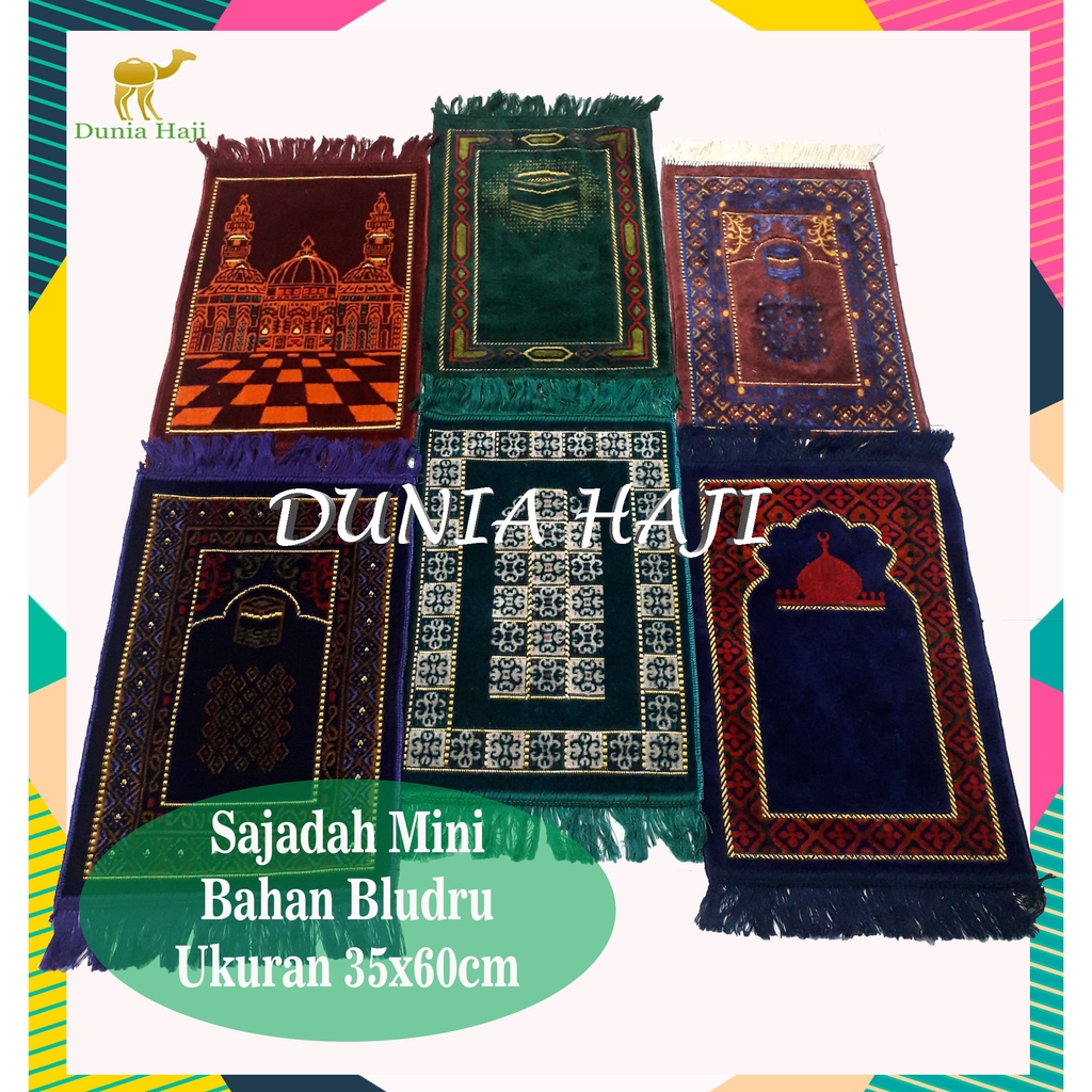 4.4 RAMADHAN SALE Sajadah Muka Bludru Alydrus KECIL  35*60cm Tebal Turki Sajadah Mini Sujud Kepala Turky