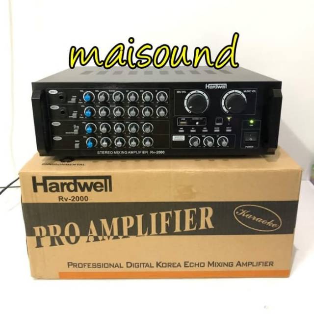 AMPLIFIER KARAOKE HARDWELL RV2000 AMPLI HARDWELL RV 2000 ORIGINAL ORI