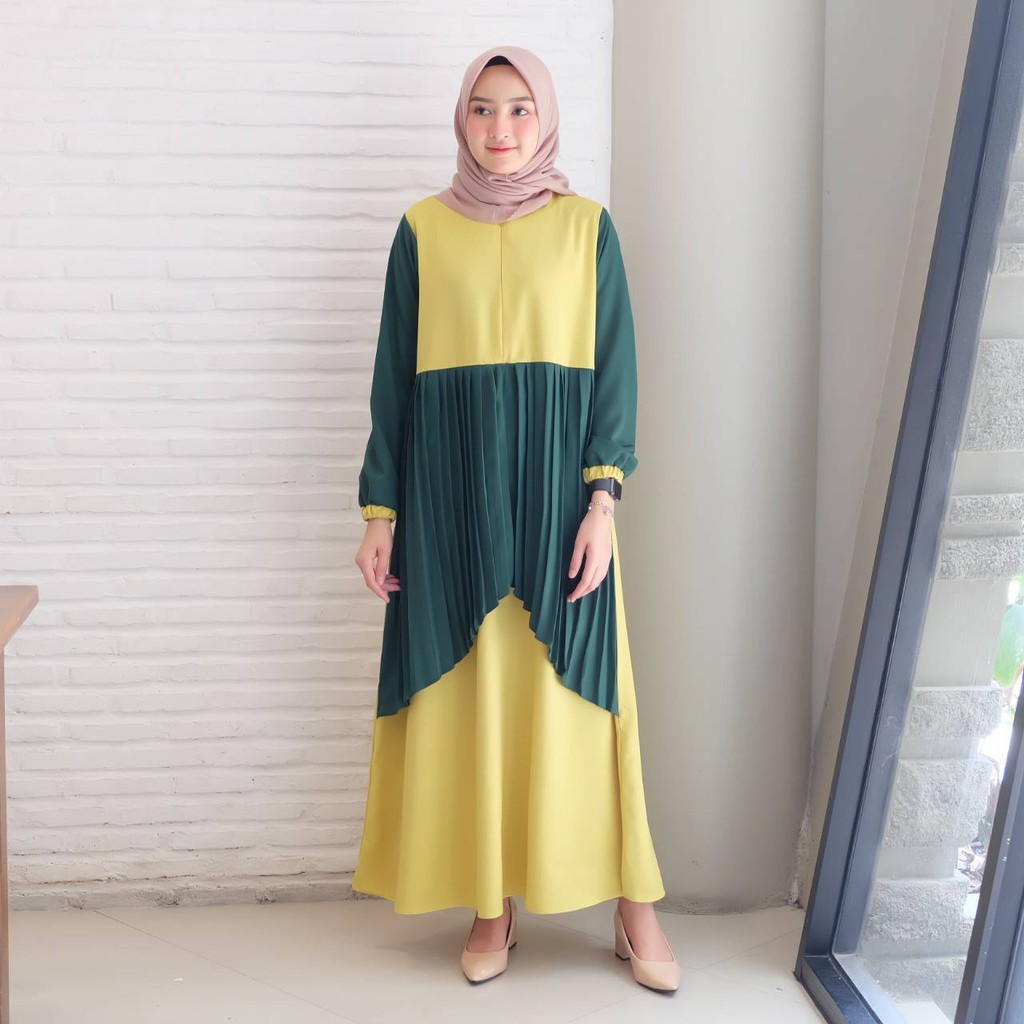 Gamis Yesi  / Pakaian Wanita Muslimah / Fashion Muslim / Dress Muslim / Elzata / Rabbani