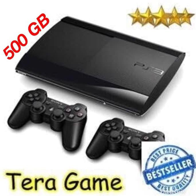 Sony PS3 Super Slim 500GB Isi Full Games Original - Satu Stik