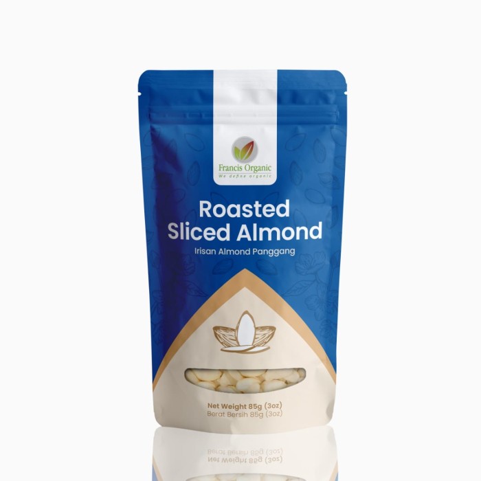 

✨COD✨ Roasted Sliced Almond / Almond Tiris Panggang - By Francis Organic