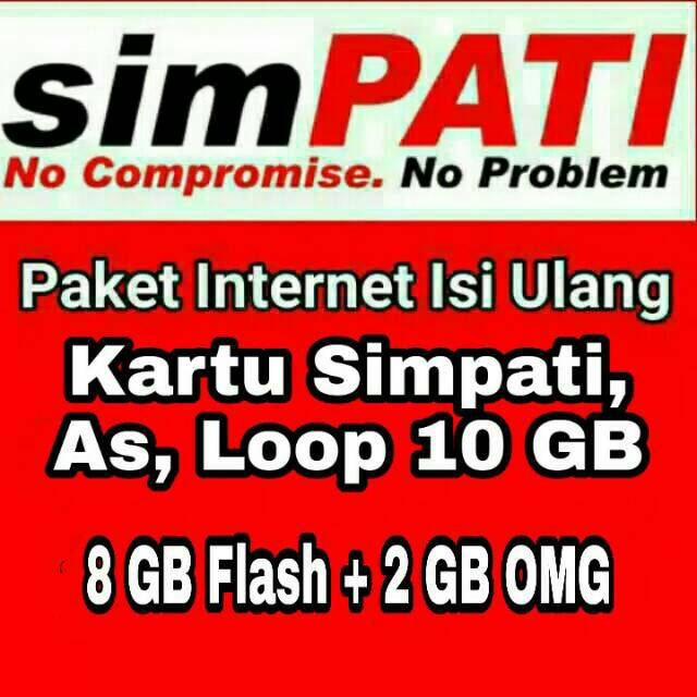 Paket Data Kuota Internet Telkomsel 10 Gb 30 Hari Shopee Indonesia