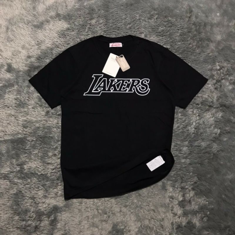 Mitchell & Ness  Kaos Lakers Lengan Pendek Ori Branded