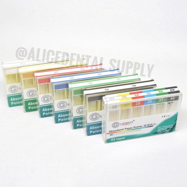 Ω Dental Paper points paper point 1 kotak isi 200 pcs - no 40 ۝