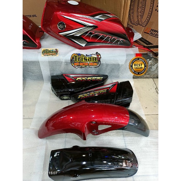 PAKET BODY SET RX KING NEW 2008 MERAH ORIGINAL YAMAHA