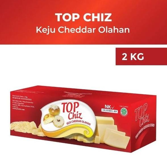 KEJU CHEDAR TOPCHIZ 2KG CHEDDAR CHEESE HALAL