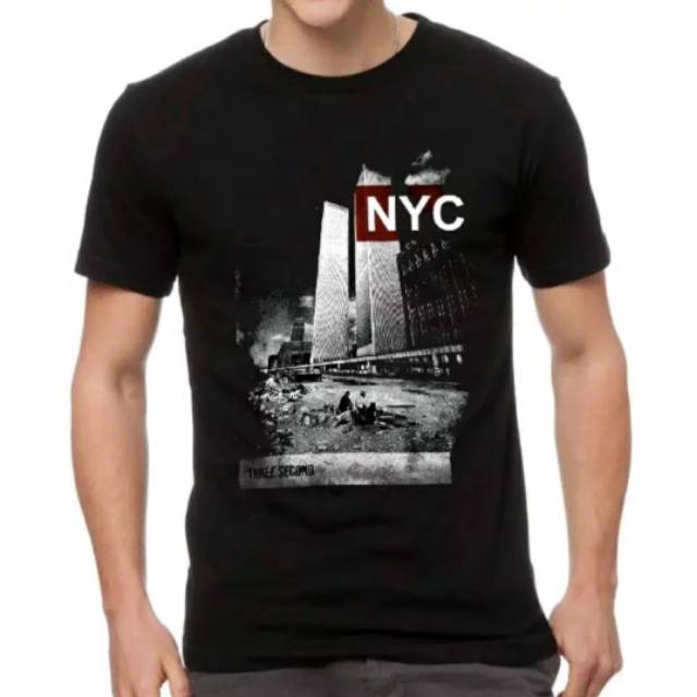 T shirt pria 3second