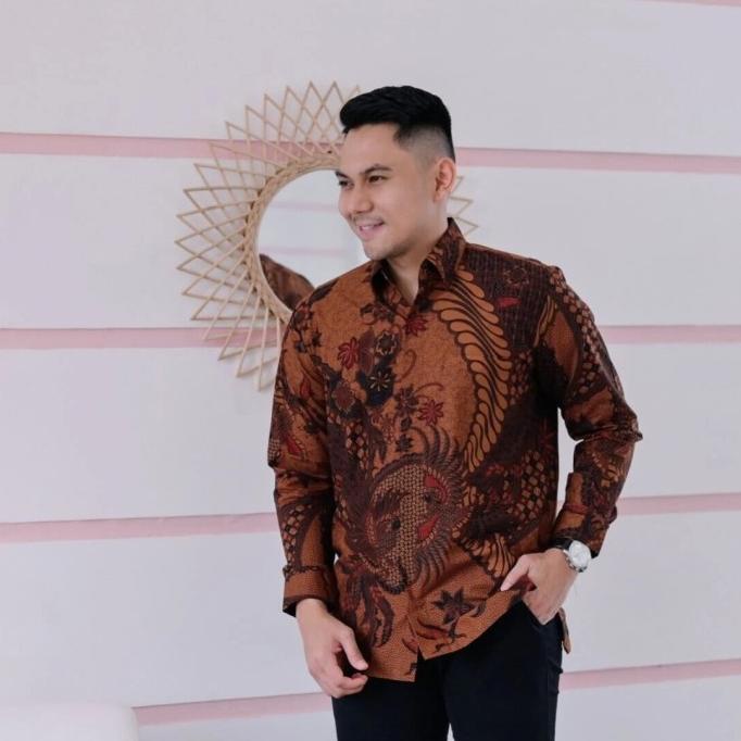 Bagus Batik Pria Panjang Furing Katun Baturaden Motif Tulis Merak Xxxl Hot