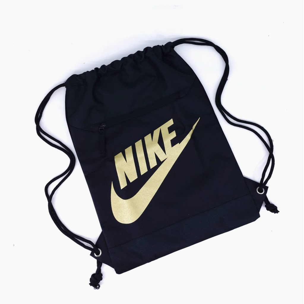 Tas Serut Gymsack Sport String Bag Olahraga Nike Gold