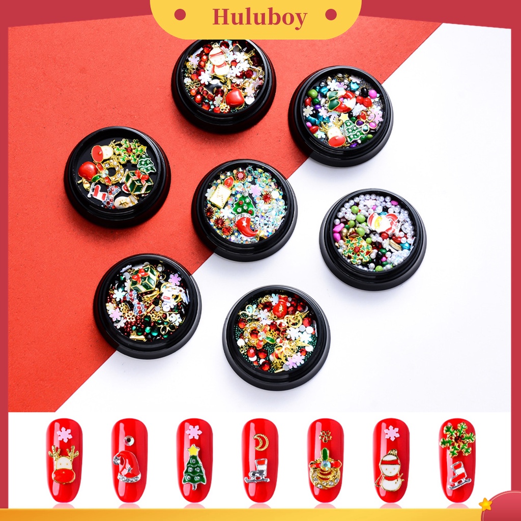 Huluboy Huluboy♡ Serpihan Tema Natal 3D Untuk Dekorasi Nail Art