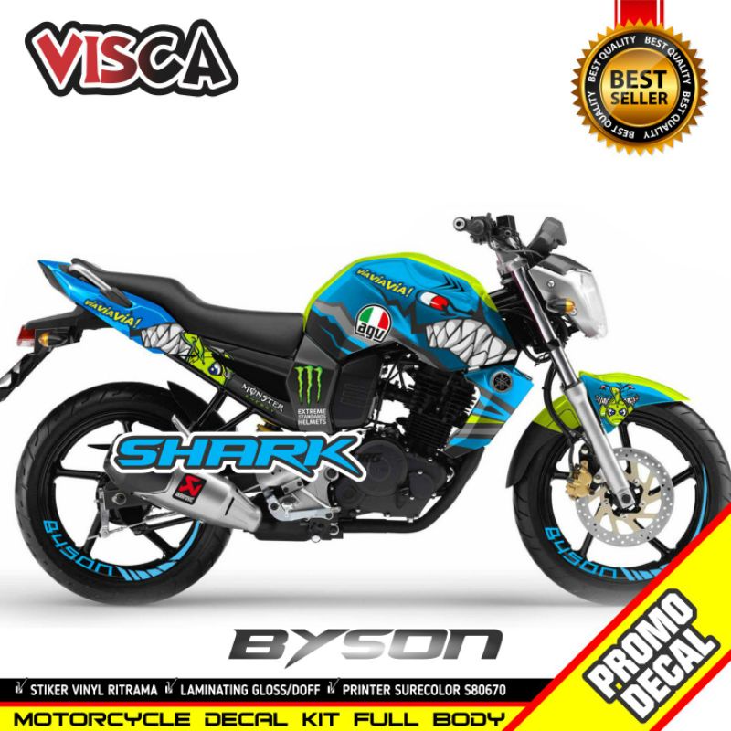 DECAL BYSON FULL BODY Sticker byson stiker byson MOTIF SHARK