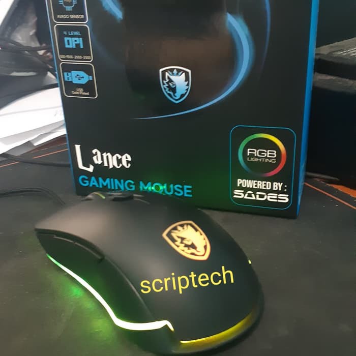 Sades Lance Macro Gaming Mouse RGB - with AVAGO Sensor