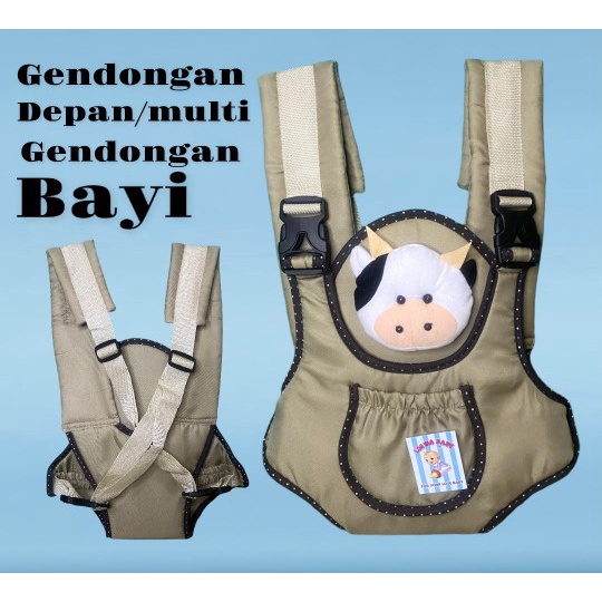 gendongan bayi depan ransel dan tas slempang kecil