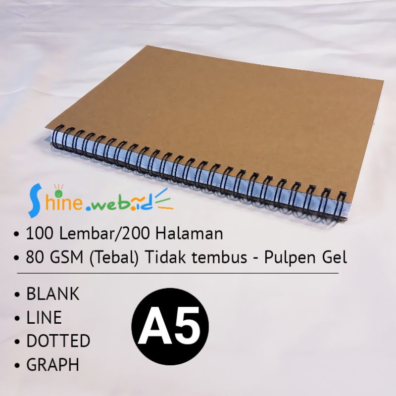 

Notebook Spiral A5 100 Lembar