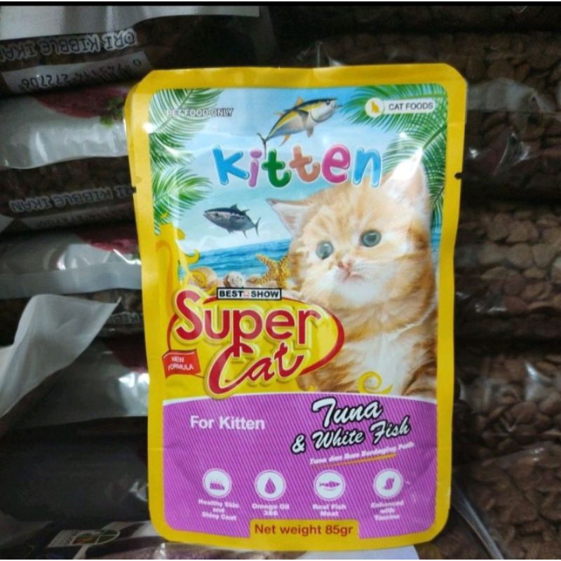 super cat kitten 85gram