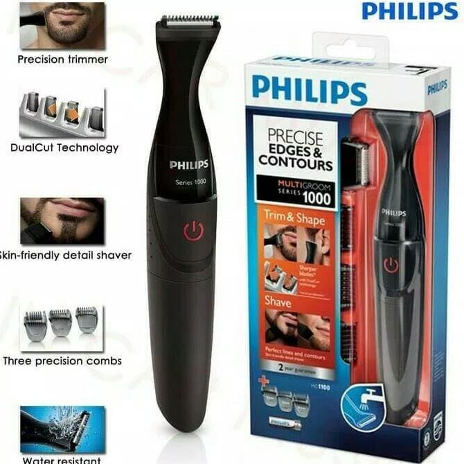 Philips Multigroom Alat Pisau Cukur Janggut Shaver Elektrik Mg1100