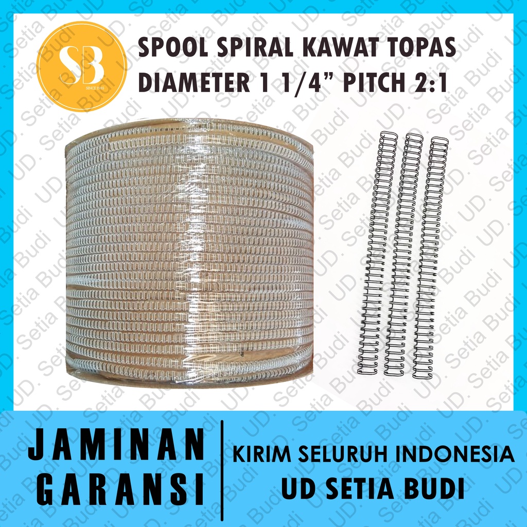 Spiral Kawat Topas 1 1/4&quot; ( 2:1 ) Spool