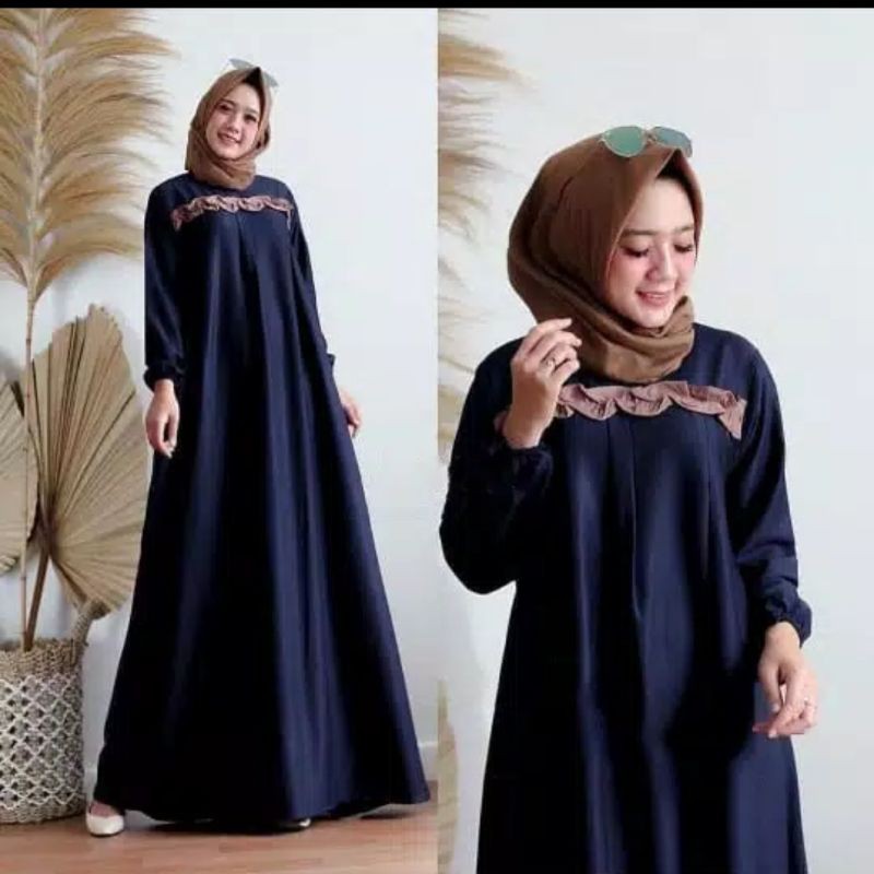 Denora dress baju gamis pakaian wanita fashion muslim