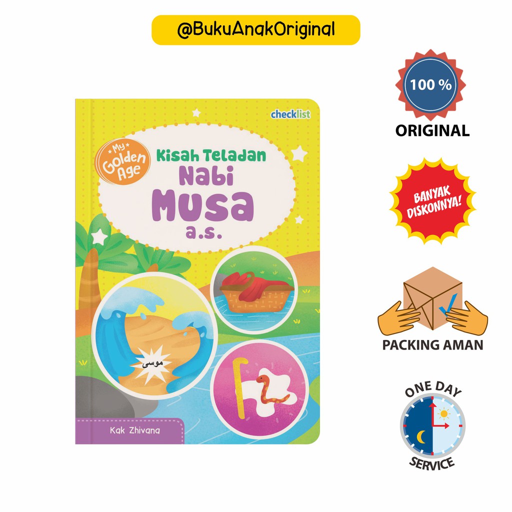 Boardbook Anak Kisah Teladan Nabi Musa My Golden Age