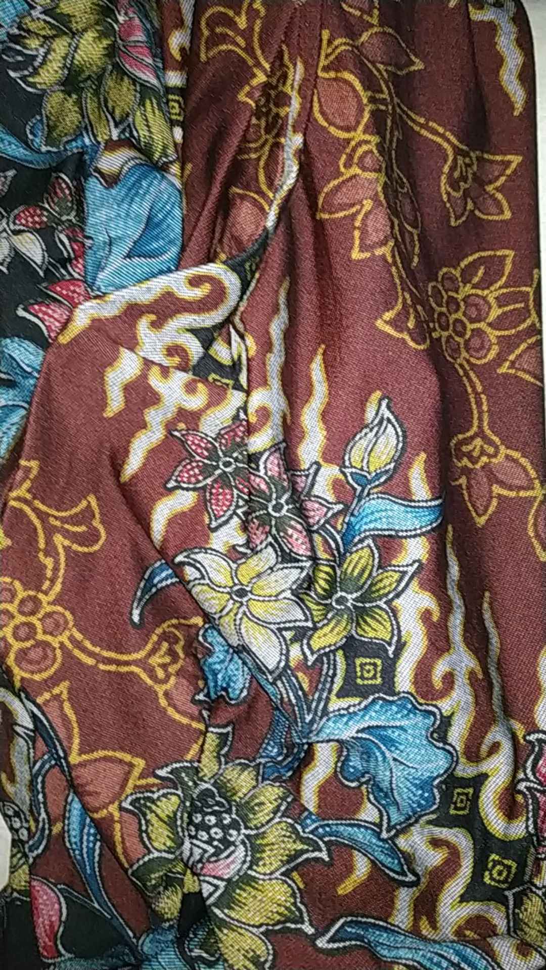 Gamis Ibu Ibu Hadiah Lebaran Orang Tua Calvin Jeans Motif Etnik Batik Elegan Cantik