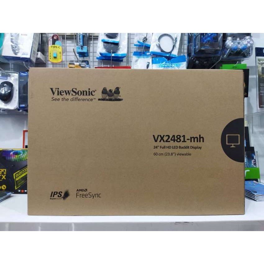 Monitor ViewSonic 24&quot; VX2481-MH 75Hz Refresh Rate IPS VX 2481 MH