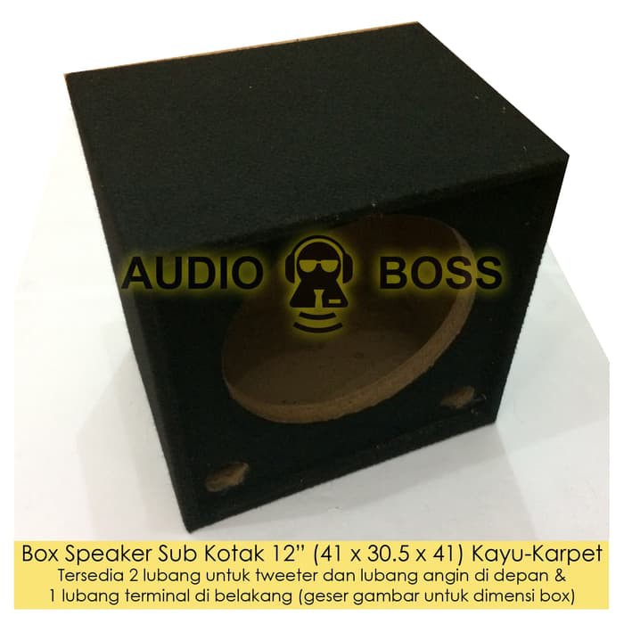 Paket box Boks Speaker Salon sub kotak 12 12 in lubang angin terminal