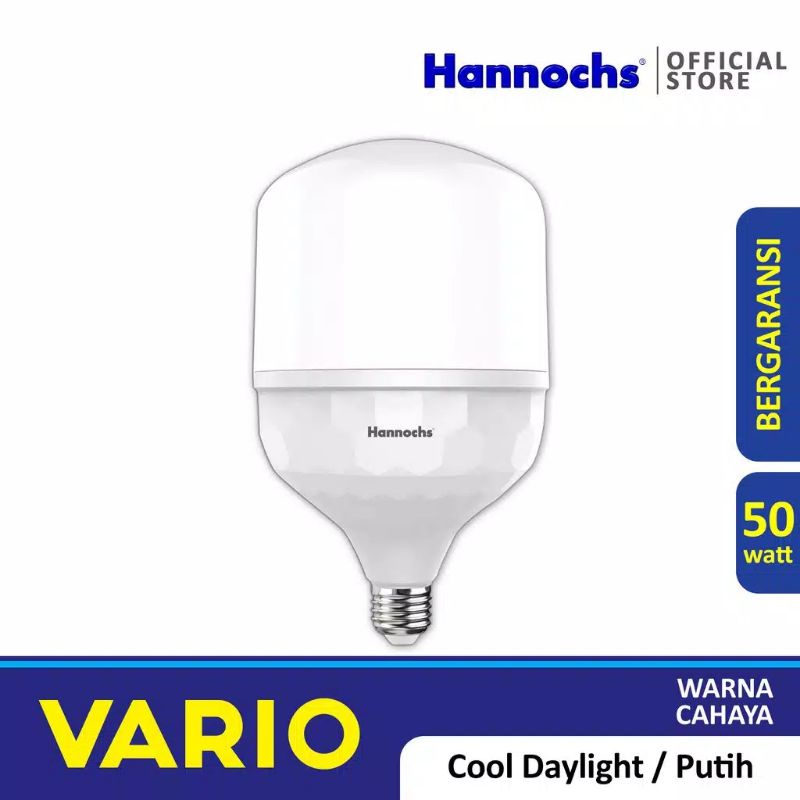 Paket 5 pcs Hannochs Vario 50 Watt Cahaya Putih