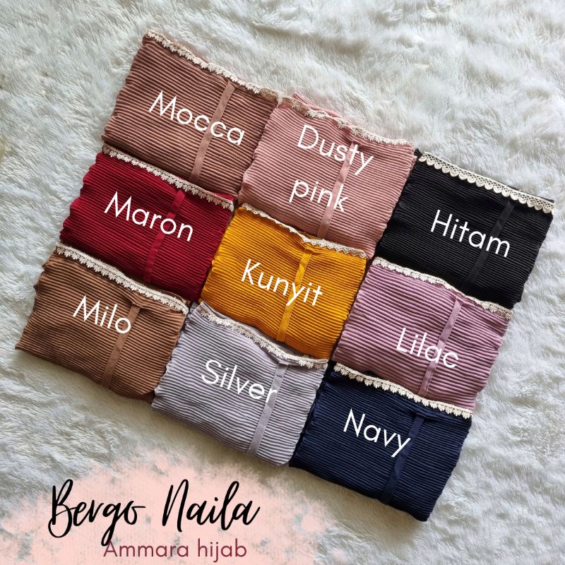 jilbab instan bergo naila renda rempel plisket tali-3
