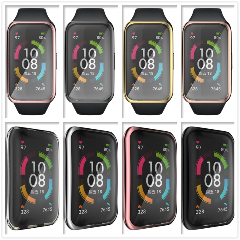 Vivi Casing Soft Case Bumper TPU Full Cover Pelindung Layar Untuk Huawei Band 7