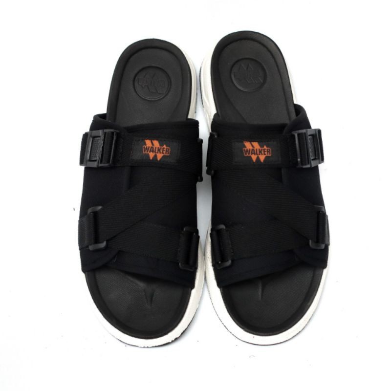 Crafts - Sandal Slide Pria Sendal Casual Slop Hitam